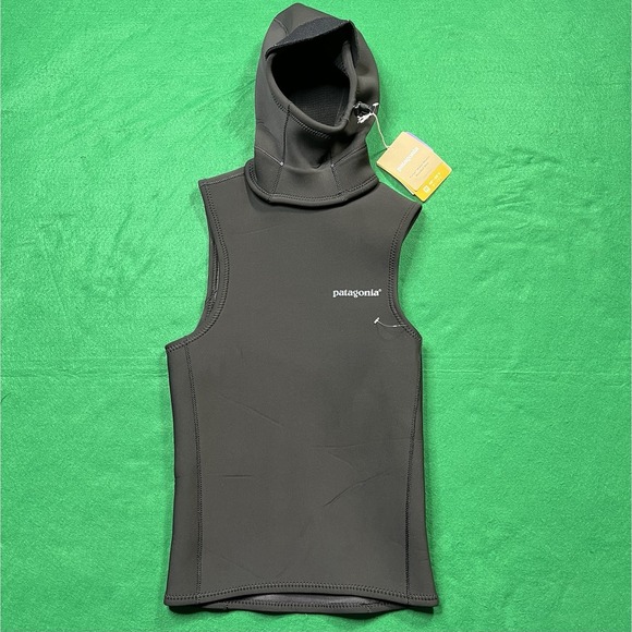 Patagonia Yulex Water Heater Hooded Vest Style 88512 Black Unisex Size Small - Picture 2 of 12